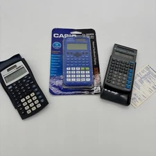 Casio FX-300ESPLUS Texas Instruments TI-30XIIS TI-30X SOLAR Lot Of 3