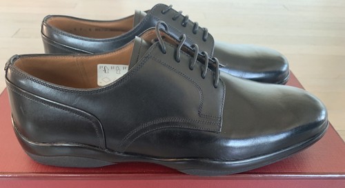 500 $ Bally Mincio schwarze Leder-Schnürschuhe Größe US 6 EEE hergestellt in der Schweiz - Bild 2 von 7