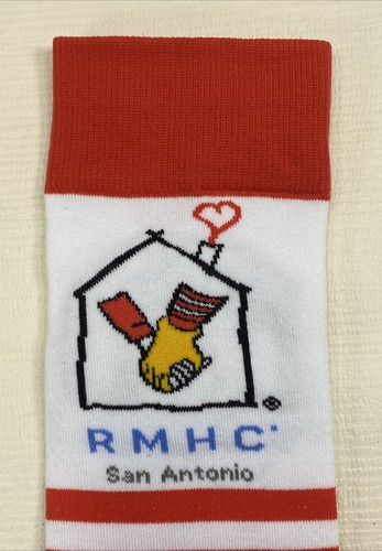 Ronald McDonald House Charities San Antonio Red & White Striped Pair Of Socks - Picture 13 of 24