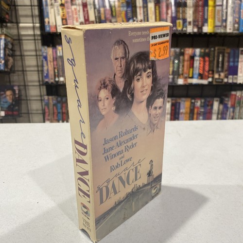 jason robards SQUARE DANCE Winona Ryder Rob Lowe VHS ✨BUY 5 GET 5 FREE✨