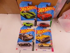 Hot Wheels Dollar General Exclusive Corvette El Camino  Mazda  Porsche Set of 4