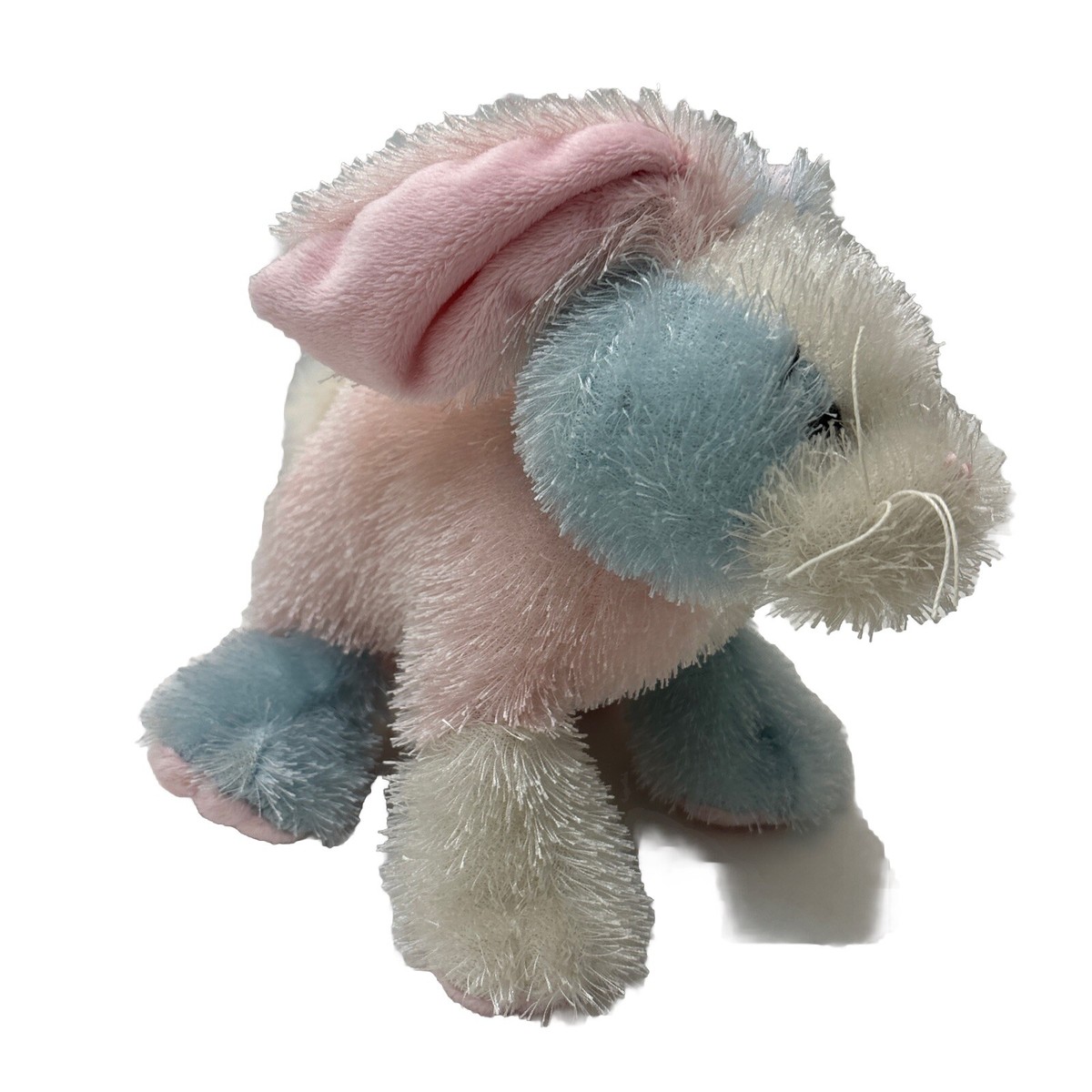 Cotton Candy Bunny Rabbit Pink Blue HM174 Ganz Webkinz Plush