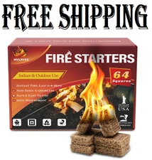 Nvkrvks Fire Starter, Easy-Burning Fire Starter Squares for Wood Stoves