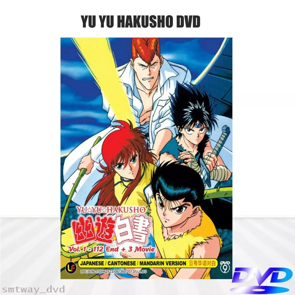 YU YU HAKUSHO Vol.1-112 End 3 Movie ANIME DVD ENGLISH SUBTITLE REGION ALL