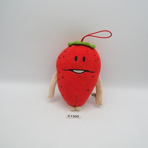 Nameko Mushroom C1305 Red Strawberry Furyu Mascot 4.5" Plush Toy Doll Japan - 第 1/5 張圖片