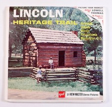 View-Master Lincoln Heritage Trail 3 reel packet/booklet A390 -DT335