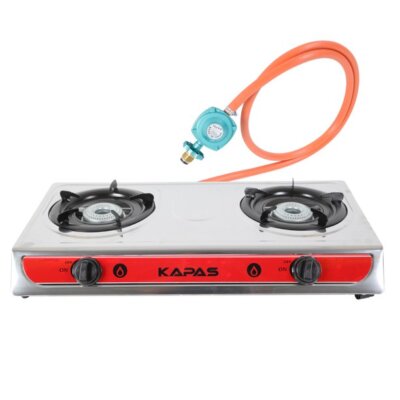 Outdoor u0026amp; Indoor Countertop Propane Stove, Double Burners with Gas  Premium | eBay