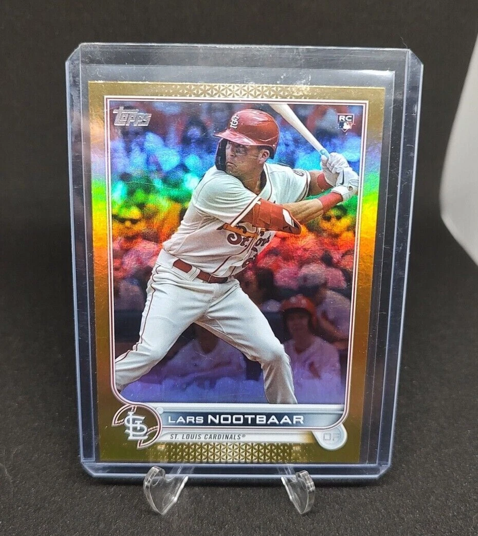 Lars Nootbaar 2022 Topps Series 1 Gold Foil RC Rookie Parallel