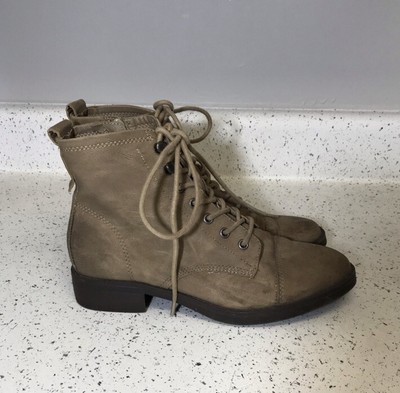 taupe combat boots