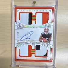 2025 Panini Nat'l Treasures Quinshon Judkins Rookie Auto Jersey #9/10