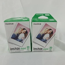 2 FUJIFILM INSTAX MINI INSTANT FILM PACKS (20 x 2 PACK) 40 SHEETS TOTAL - NEW