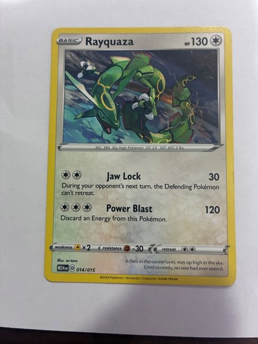 Rayquaza #014/015 McDonald's Promos 2024 Promo Pokemon MP