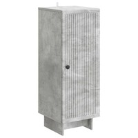Schmales Sideboard Betongrau 33X34,5X90 Cm Holzwerkstoff
