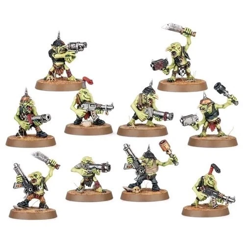 Warhammer 40K Armageddon Orks 10 x Grots Gretchins NEW ON SPRUE + DATA CARD