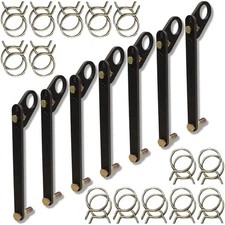 Steel Target Hanger - Set of 7 AR500 Hangers 1000pfe - AR500 Target Mount - S...