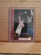 1995 Classic Missouri KC Tony Dumas On Card Auto & Hand Numbered #/3000