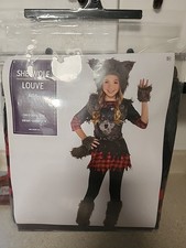 NEW She-Wolf Halloween Costume Sz Large L 12-14 Girl's Werewolf Suit Yourself