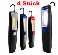 4X Led Arbeitsleuchte Werkstattleuchte Cob Magnet Haken Inspektionsleuchte