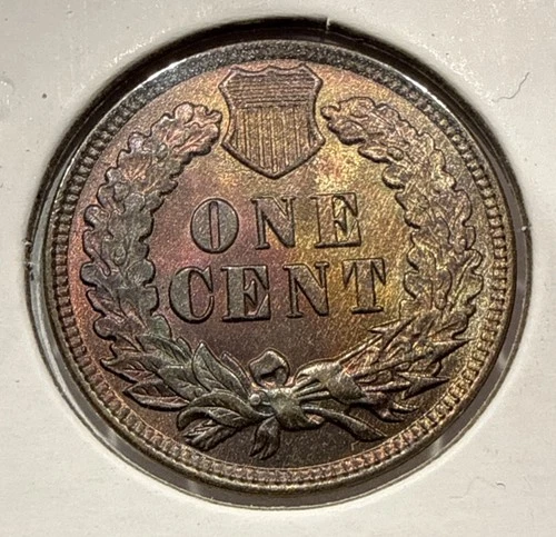 1909 Indian Head Cent Bronze 1C Penny Copper Coin - BU RB Uncirculated (U181)