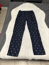 Polo Ralph Lauren Men's Navy Blue All Over Pony Jersey Knit Sleep Jogger Pants