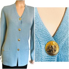 NWT NEW St John Santana Knit Sweater Jacket sz 12