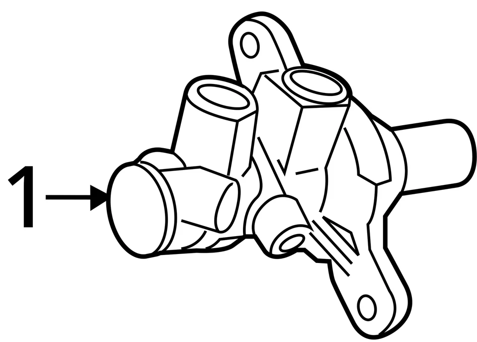 2018 Ford Ecosport Used Brake Master Cylinder OEM 34K Miles GN1Z2140B - Image 4 of 4