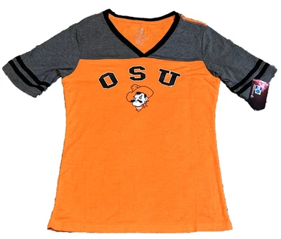 Colosseum Brand Orange OSU Oklahoma State Cowboys Women's T-Shirt Size Small (S) - Image 1 of 4