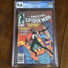 AMAZING SPIDER-MAN #252 1984 1ST BLACK SUIT NEWSSTAND CGC 9.6 WHITE PAGES