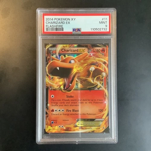 Charizard Ex 11/106 PSA 9 MINT - Ultra Rare Holo - XY Flashfire