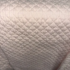 2 Sferra  Pillow Shams SOFT PINK Diamond Heavy Egyptian Cotton Quilted LOOK!!