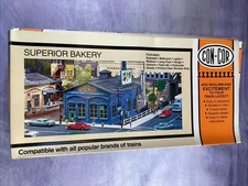 Lot Of 2 Con-Cor 9037 HO Scale Superior Bakery Building Kit Vintage