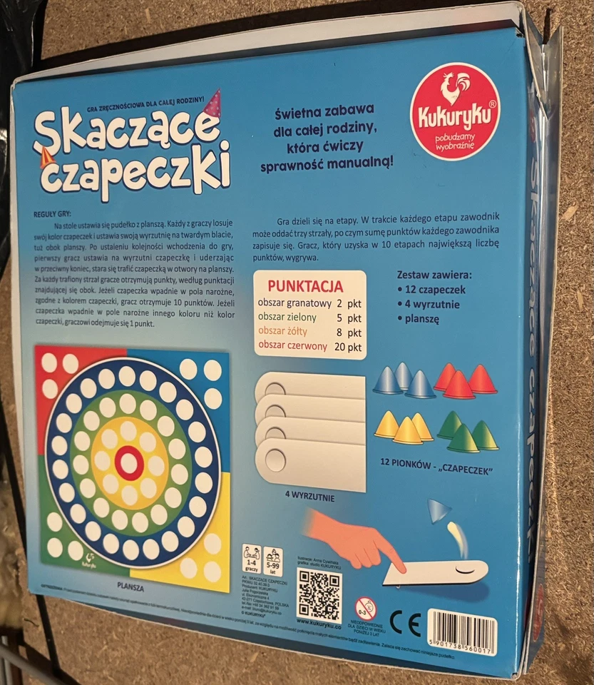 Skaczące Czapeczki Polska Gra Planszowa Towarzyska Imprezowa Rodzinna Board Game - Image 2 of 4