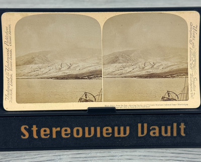 Stereoview Underwood Mont Pelee Volcano Eruption Martinique c.1902