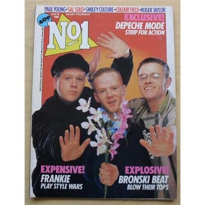 BRONSKI BEAT NO.1 MAGAZINE JAN 19 1985 BRONSKI BEAT COVER WITH MORE INSIDE (+dep