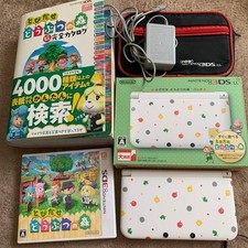 Nintendo 3DS LL XL Animal Crossing New Leaf Pack Console Charger Japan Rare