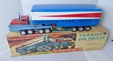 Vintage 1960's Japan Tin Sears Exclusive SSS Turnpike Van Trailer W/Box