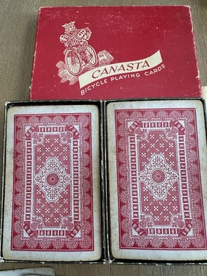 1950 (m) Vintage Bicycle Canasta Playing Cards, Complete