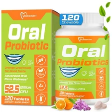 Oral Probiotics for Mouth Bad Breath Treatment for Adults, 50 Billion CFU, 19...