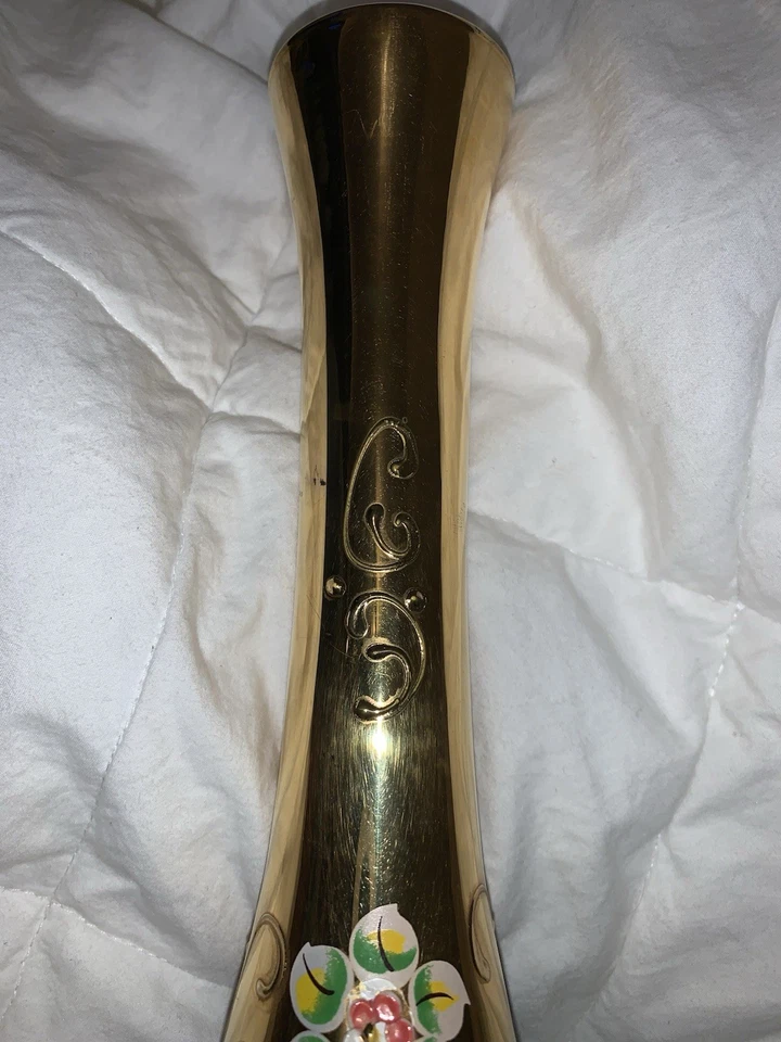 19th century Italian Murano Cobalt Blue Glass 24K Gold Enamel Decanter signed - Image 2 of 4