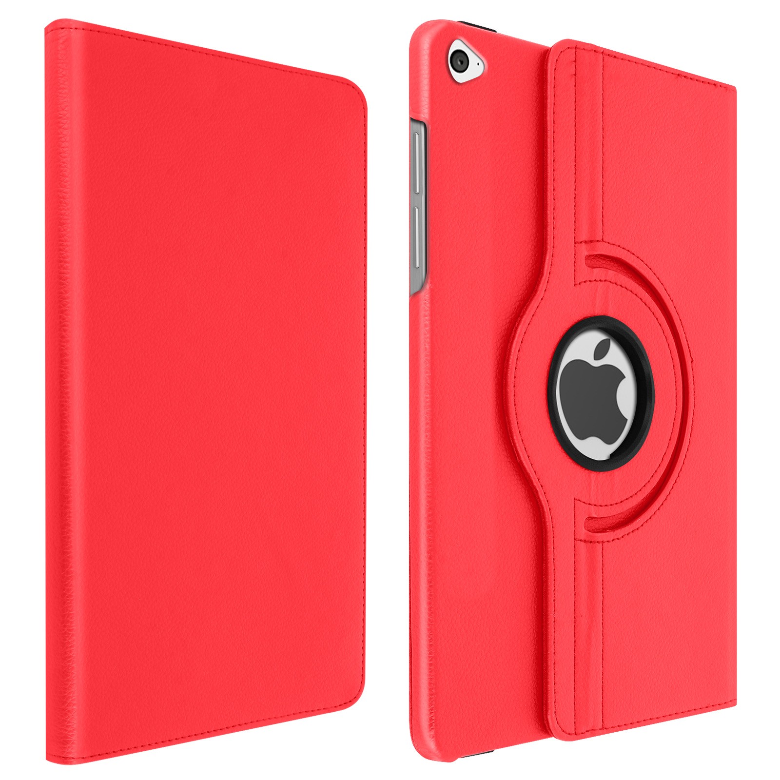 Housse iPad Air 2 rotative 360 rouge avec support de protection pour tablette 9.7 pouces