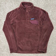 Patagonia Re-Tool Snap-T Pullover Womens Small Burgundy Polartec Fleece Jacket