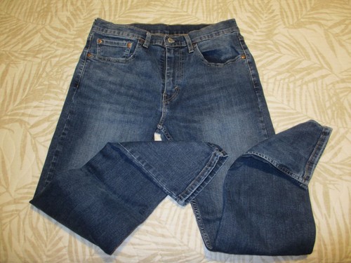 Levis 502 Vintage Worn-In Blue Denim Jeans W32 L30 - Picture 4 of 7