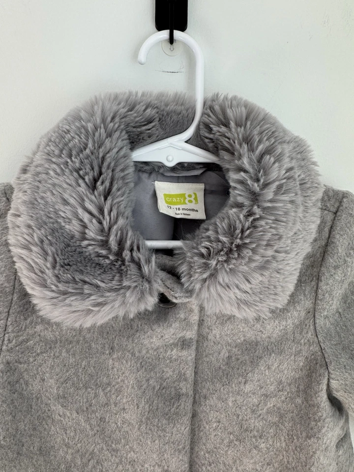 Crazy 8 女孩 学步儿童 灰色 Peacoat,12-18 mo 全新 — 第 2/4 张图片