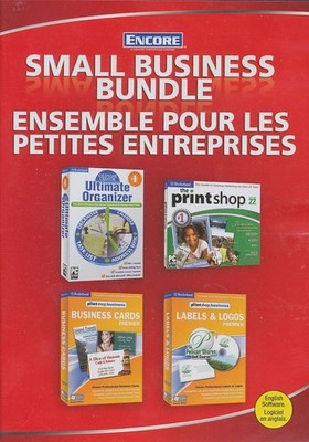 Encore Small Business Bundle The Print Shop 22, Business Cards Labels Organizer