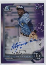 2022 Bowman Chrome Prospect Purple Refractor /250 Alejandro Pie #CPA-AP Auto a8r