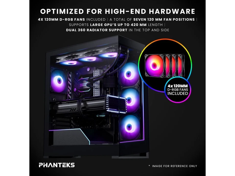 Phanteks NV5S, Showcase Mid-Tower ATX Chassis, High Airflow Performance, Integra - Image 2 of 4