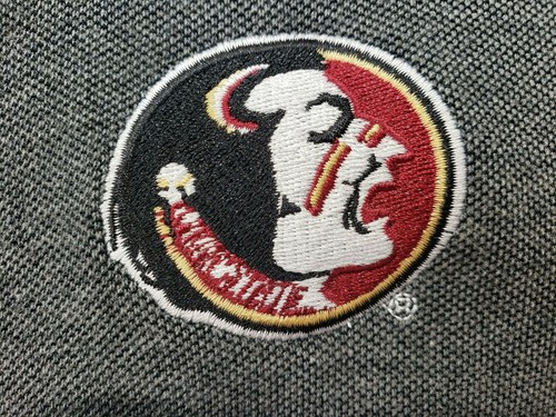 Cutter & Buck DryTec Mens Shirt XXL Gray Florida ST Football Short Sleeve Polo - Picture 3 of 7
