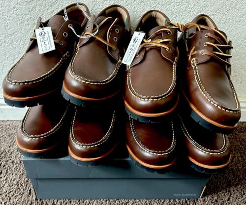 Polo Ralph Lauren Ranger Deck Leather Boat Shoes Brown RRL RLX Ranger RL Men 12