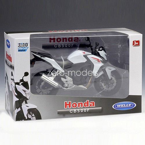 1/10 2014 scale Honda CB500F Motorcycle Model White Diecast Kids Toys Gifts - Picture 12 of 21
