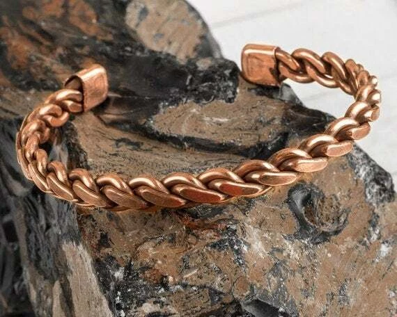 Celtic Knot Magnetized Natural Copper Bracelet | Earthbound Trading Co.